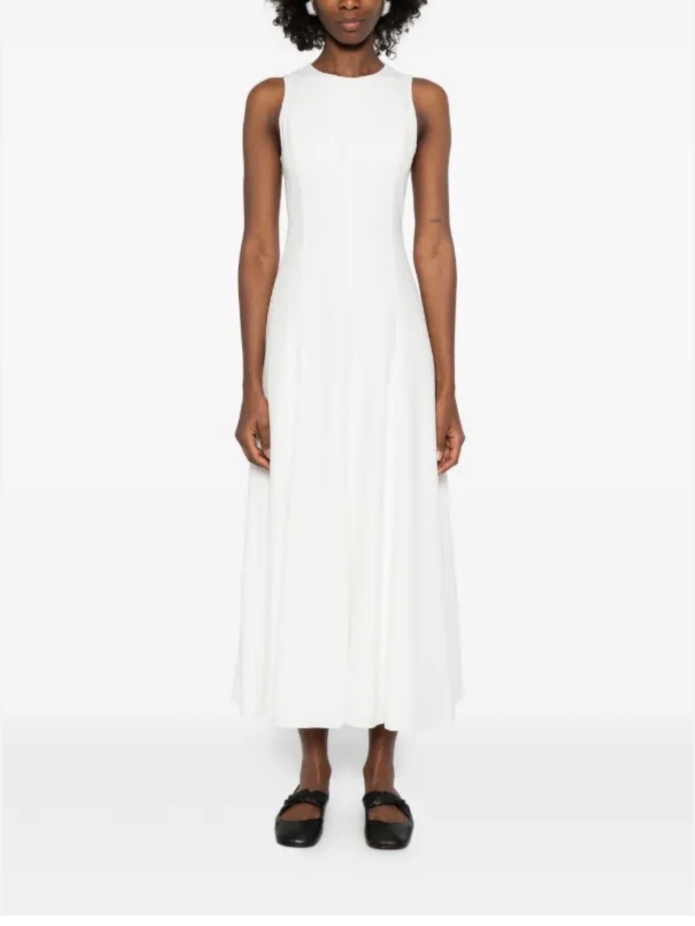 Maje White Sleeveless Maxi Dress